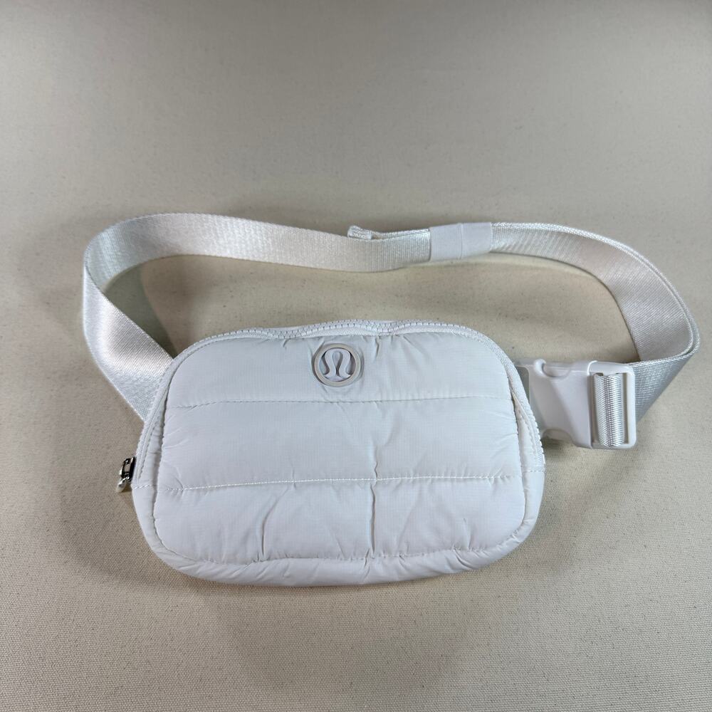Lululemon Wunder Puff Everywhere Belt Bag 1L White Quilted Crossbody